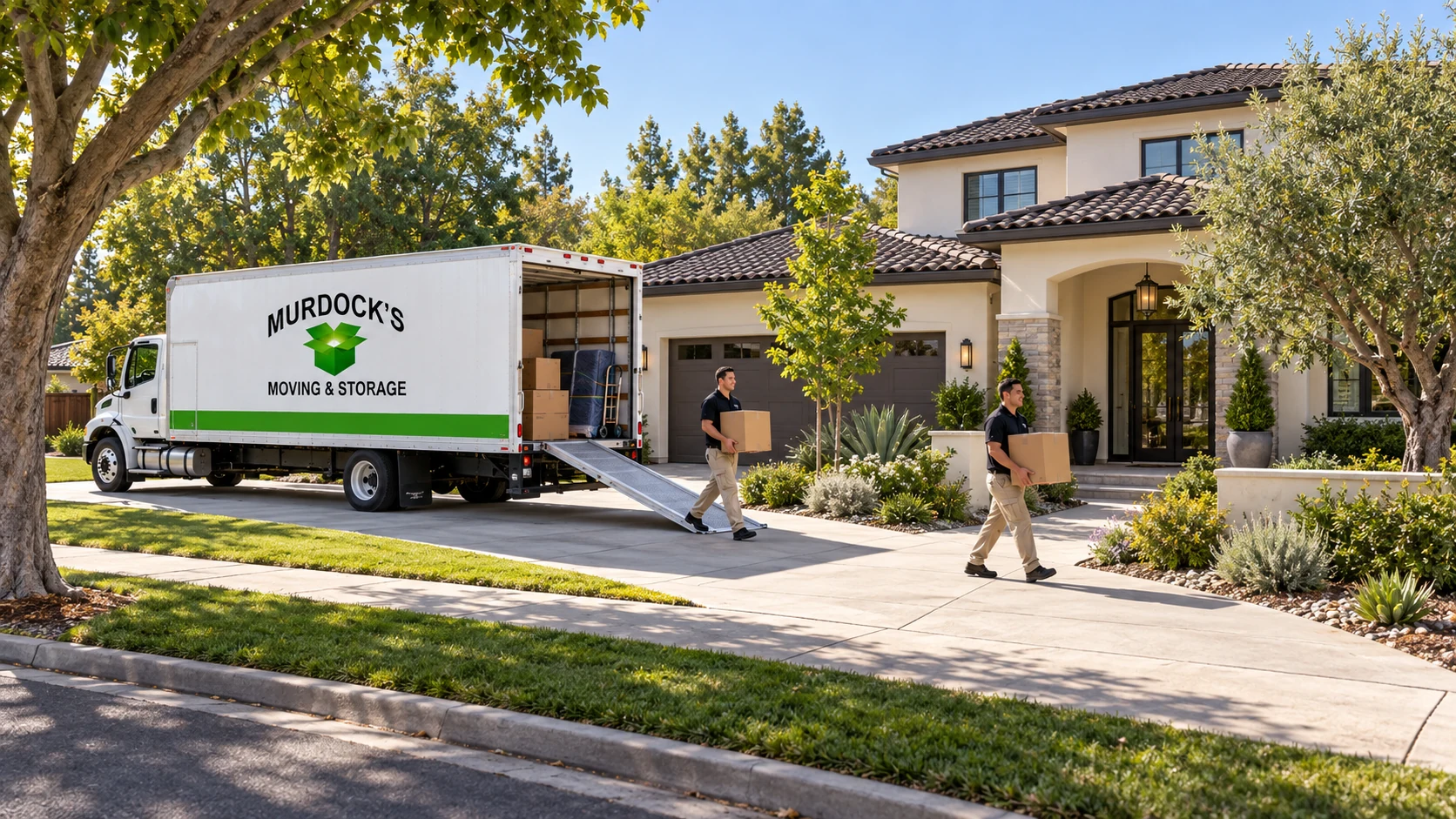 A moving arrival at a contemporary Sacramento Valley suburban home.