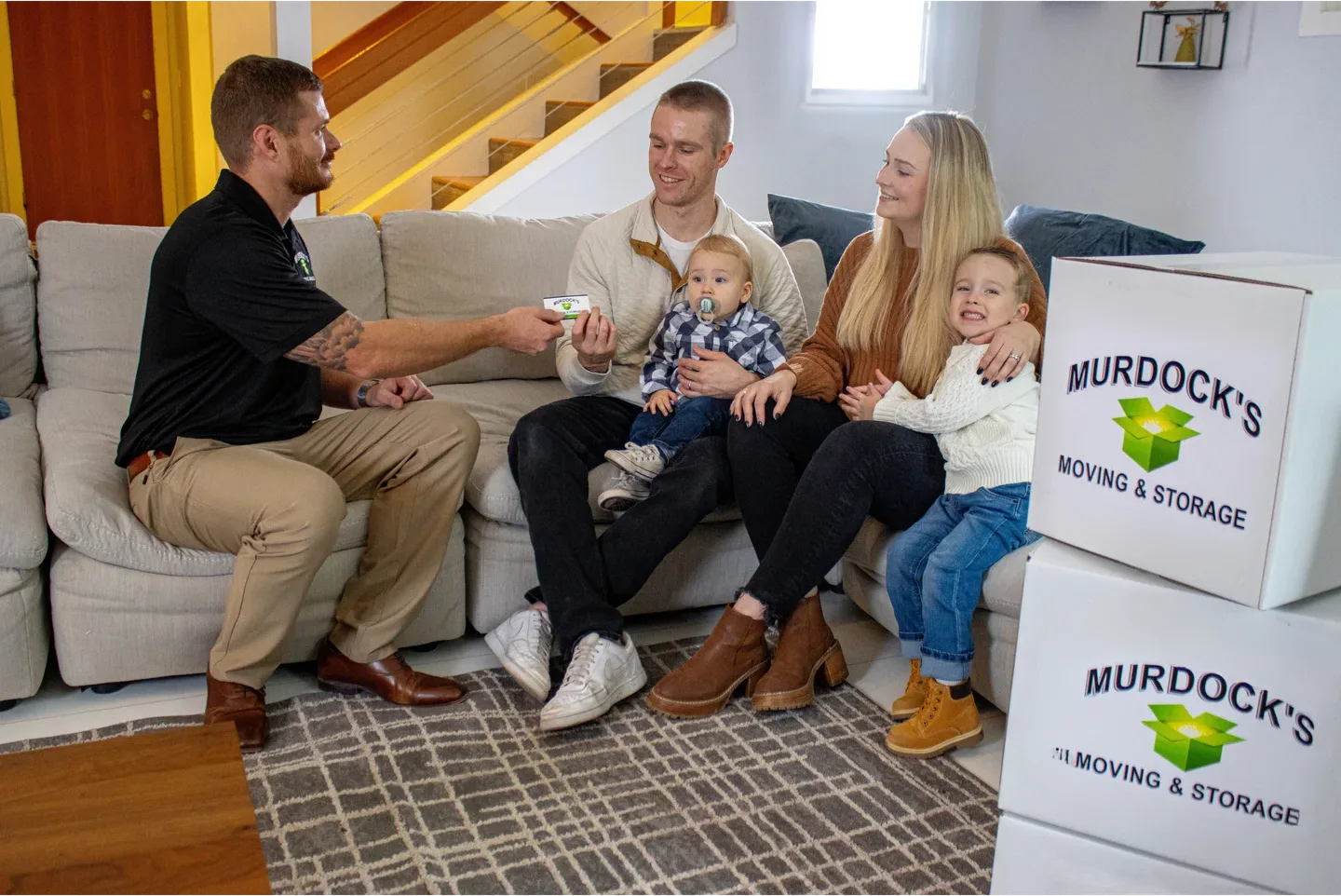 Murdock’s estimator answering a family’s moving questions